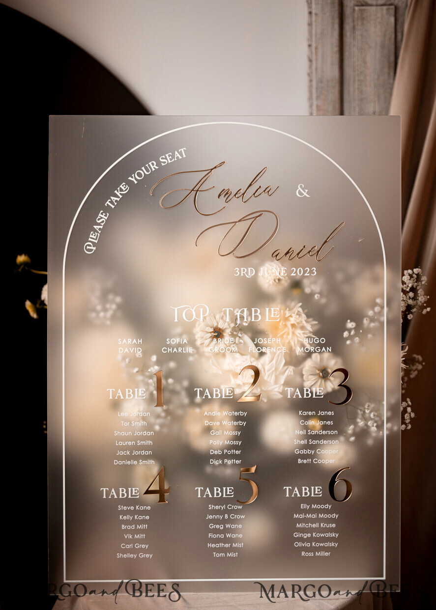 Frosted Acrylic Seating Chart Find Your Seat Wedding Sign -  UK in 2023