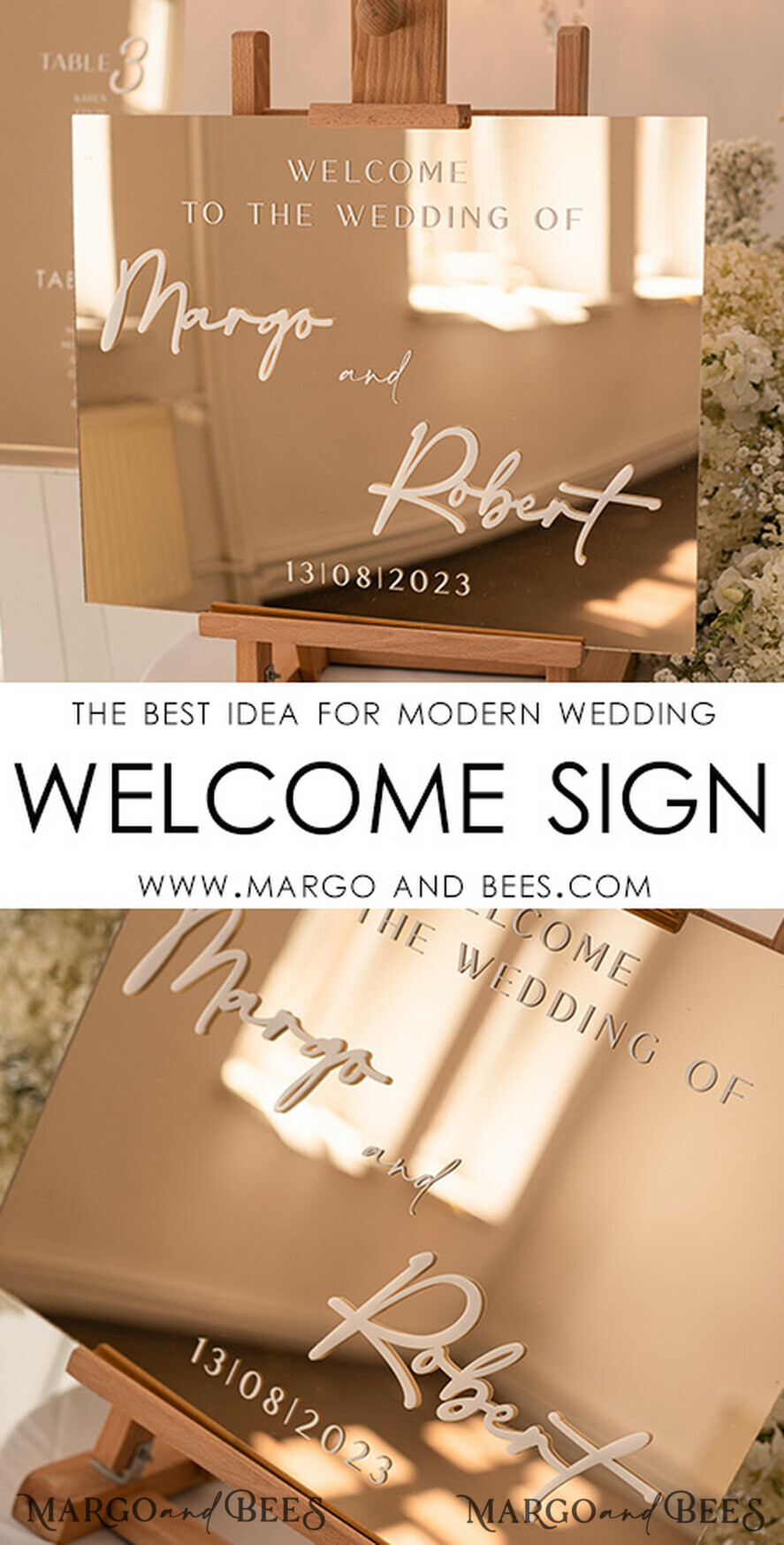 TABLE PLANS AND WEDDING WELCOME SIGNS plexi gold / velvet Golden Mirror Wedding Welcome Sign, Golden Wedding Decor, Personalised Wedding Sign, Wedding Gift, Welcome Wedding Board BpPXSet