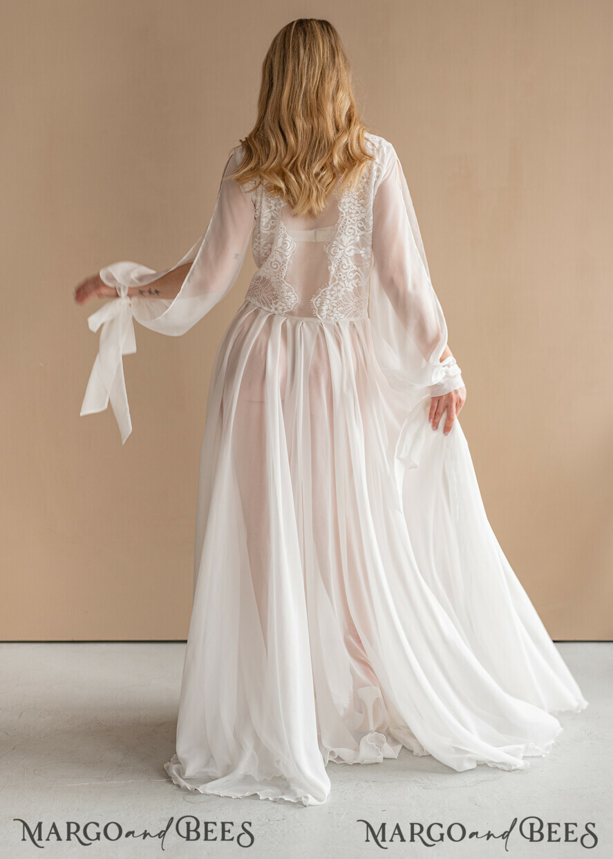 Long night robe top