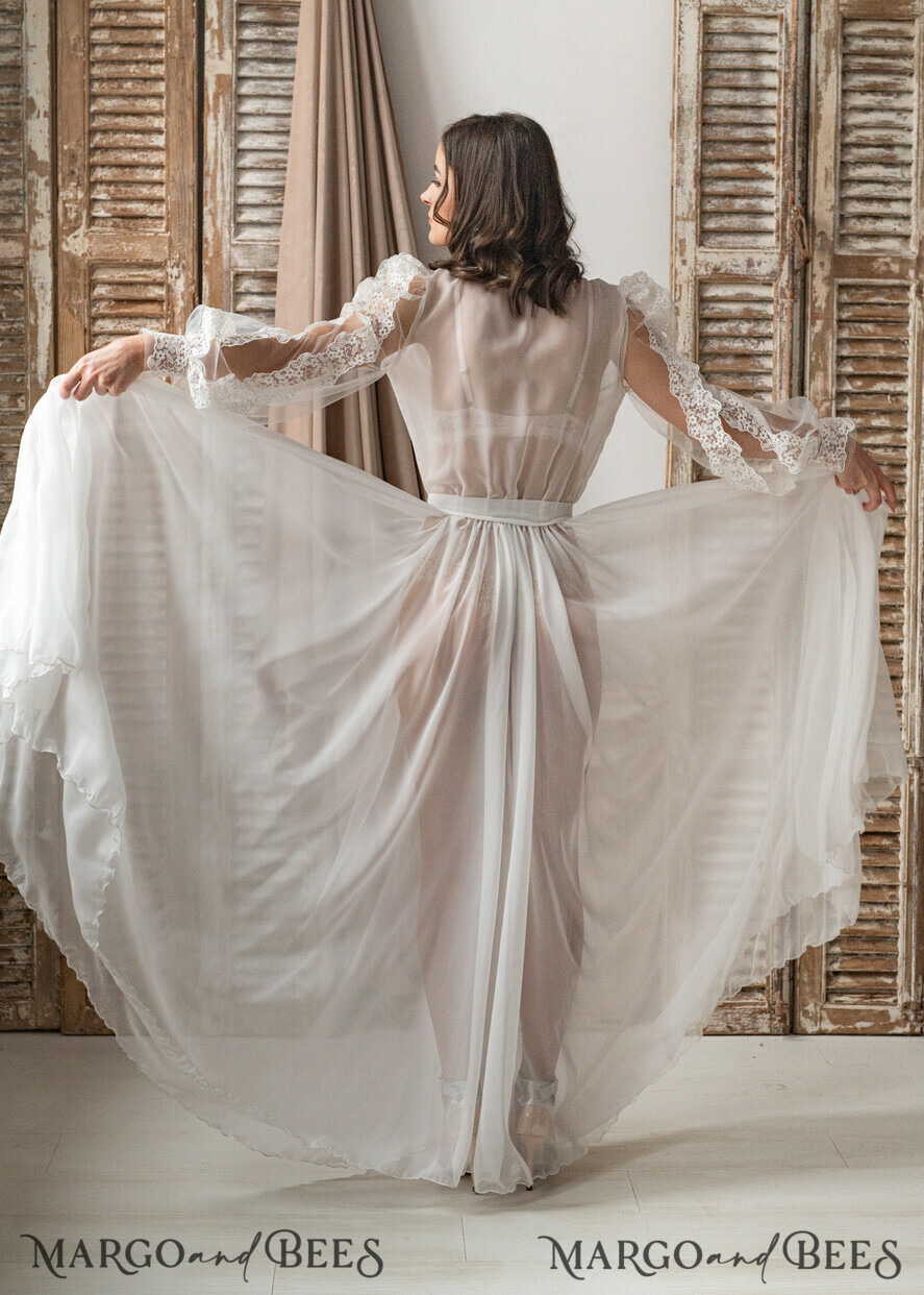 White lace dressing gown uk cheap
