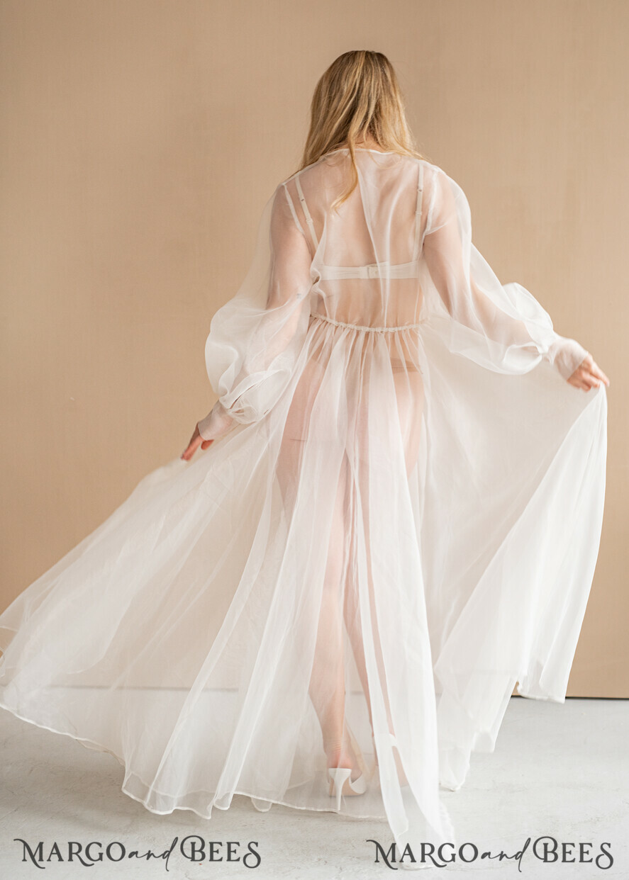 Long sheer outlet dressing gown