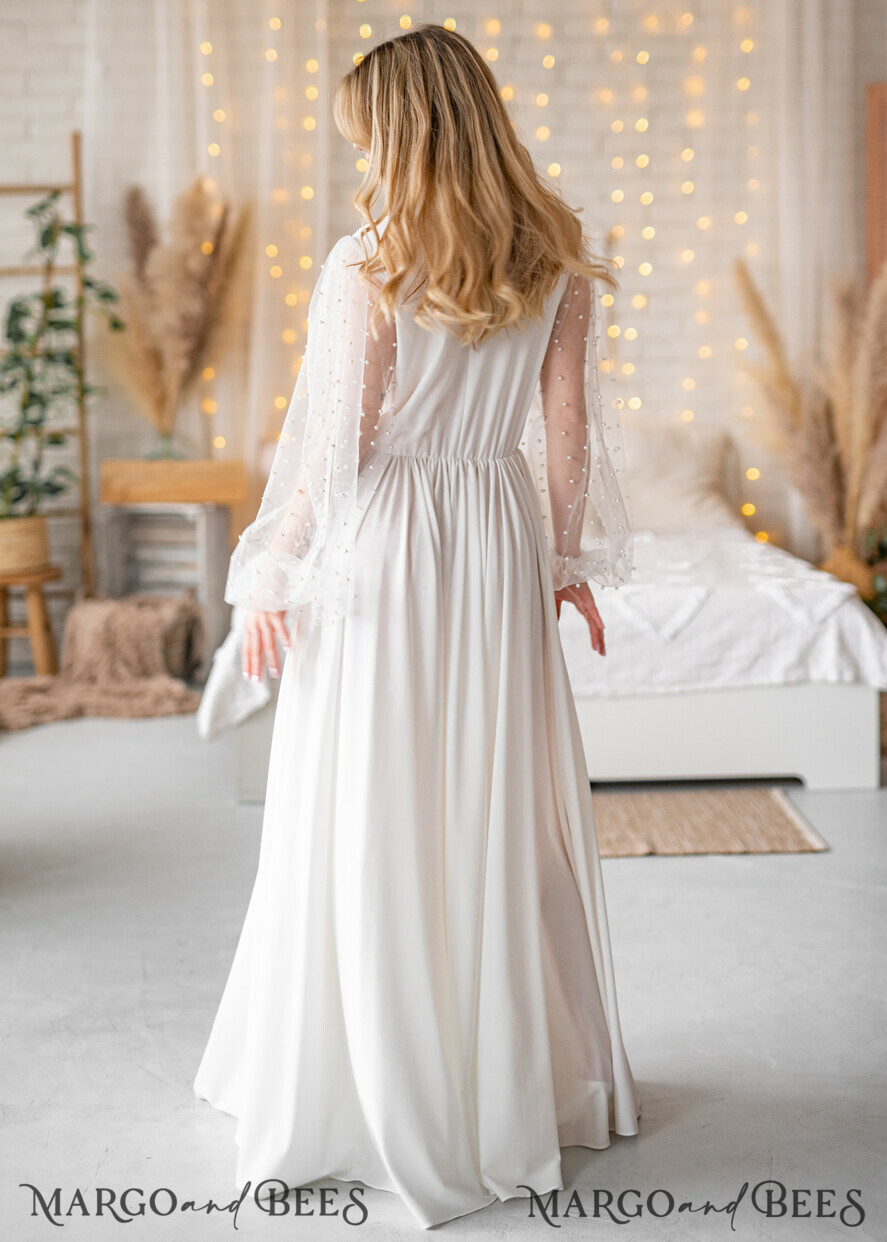 Wedding robe hot sale