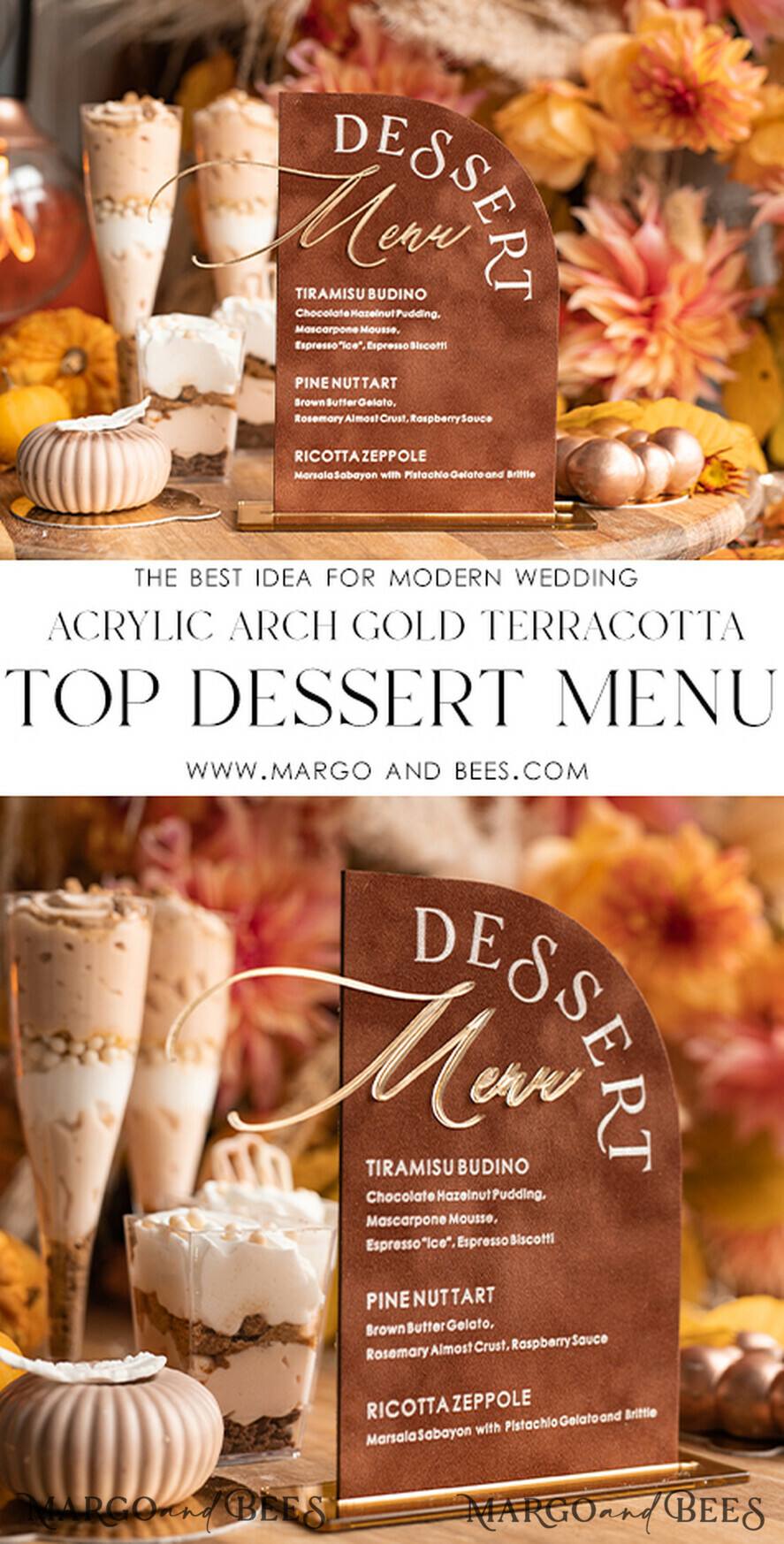 TABLE DECOR SIGNS Velvet table Numbers and Decor Terracotta Velvet Arch Dessert menu, Rust gold Candy Sign, Gold Plexi Table Arch Cake Bar Menu, Luxury Wedding Table Decor, Wedding Signage Golden Burnt Orange