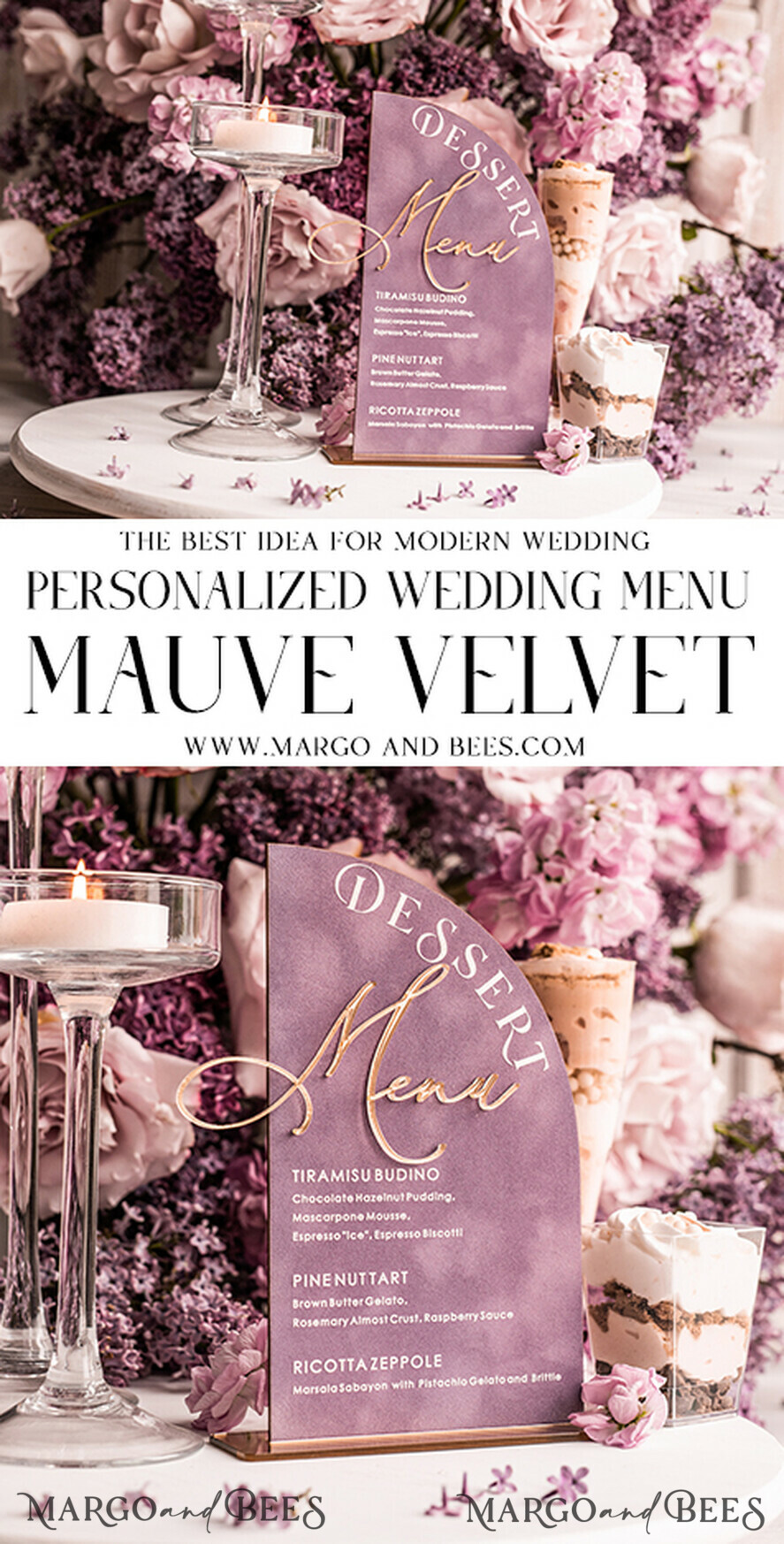 TABLE DECOR SIGNS Velvet table Numbers and Decor Mauve Velvet Arch Dessert menu, Dusty Rose Candy Sign, Gold Purple Plexi Table Arch Cake Bar Menu, Luxury Acrylic Wedding Table Decor, Wedding Signage Golden Lillac