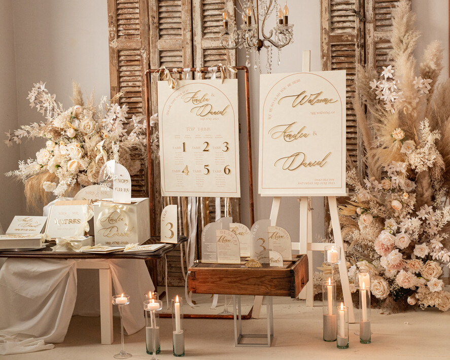 TABLE DECOR SIGNS Velvet table Numbers and Decor Golden Acrylic Top Table Mr Mrs signs with stand, Ivory Velvet & gold Table Sign, Golden Plexi Top Table Mr Mrs signs, Luxury Wedding Table Decor Centerpieces