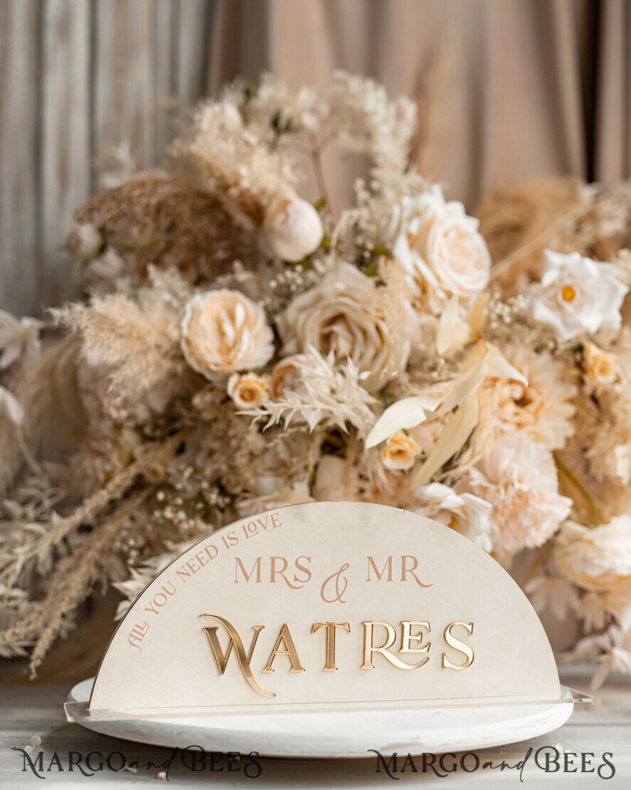 TABLE DECOR SIGNS Velvet table Numbers and Decor Golden Acrylic Top Table Mr Mrs signs with stand, Ivory Velvet & gold Table Sign, Golden Plexi Top Table Mr Mrs signs, Luxury Wedding Table Decor Centerpieces
