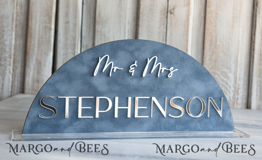 TABLE DECOR SIGNS Velvet table Numbers and Decor dusty Blue Wedding Top Table Signs SET, Acrylic Arch Velvet Bar Menu sign, Drink Bar menu Top Table sign,  Gold Plexi Glass Top Table sign, Elegant Luxury Wedding Table Decor, Boho Glam Wedding Signage Silver mirror Top Table sign