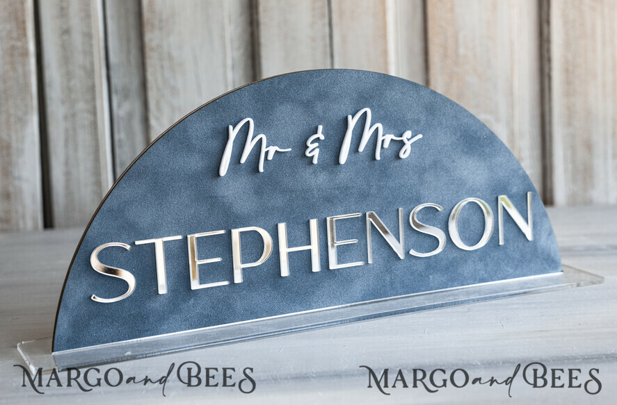 TABLE DECOR SIGNS Velvet table Numbers and Decor dusty Blue Wedding Top Table Signs SET, Acrylic Arch Velvet Bar Menu sign, Drink Bar menu Top Table sign,  Gold Plexi Glass Top Table sign, Elegant Luxury Wedding Table Decor, Boho Glam Wedding Signage Silver mirror Top Table sign