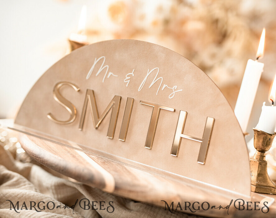 TABLE DECOR SIGNS Velvet table Numbers and Decor Golden Acrylic Top Table Mr and Mrs signs with stand, Beige Velvet and gold Table Sign, Golden Plexi Top Table Mr and Mrs signs, Luxury Wedding Table Decor Centerpieces
