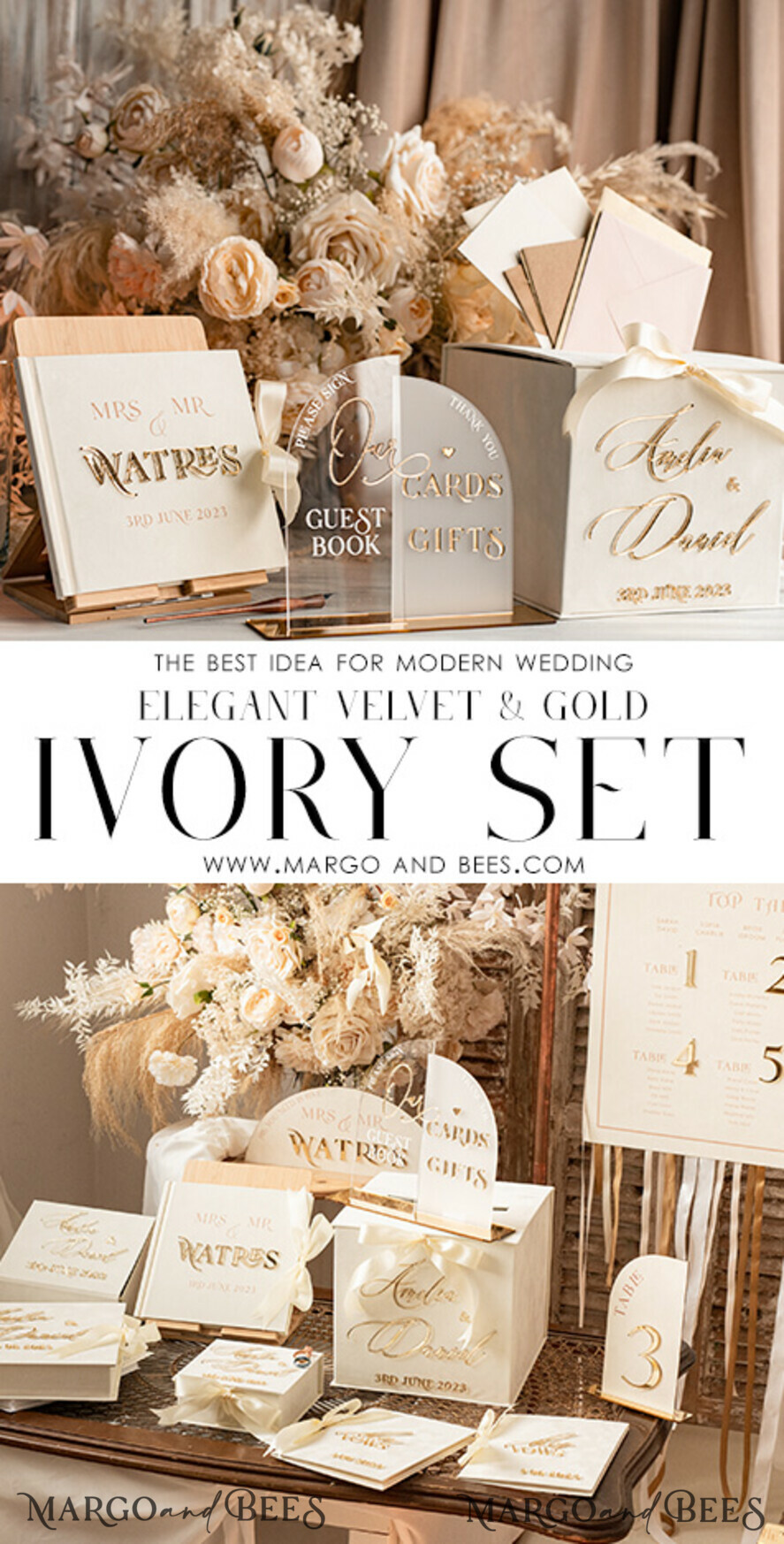  CARD BOXES velvet card boxes Velvet Set Card Box Guestbook & Sign, Wedding Card Box with Lid Instant Instax Guestbook, Beige Wedding Money Box Sing Guestbook Set, Nude Card Box with slot and cards and gift Arch acrylic sign set