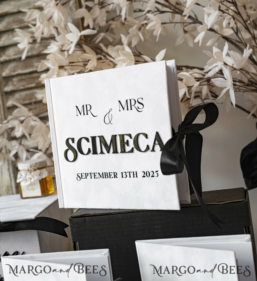  CARD BOXES velvet card boxes Velvet Set Card Box Guestbook & Sign, Wedding Card Box Instant Instax Guestbook, Black & White Wedding Money Box Sing Guestbook Set, BWs