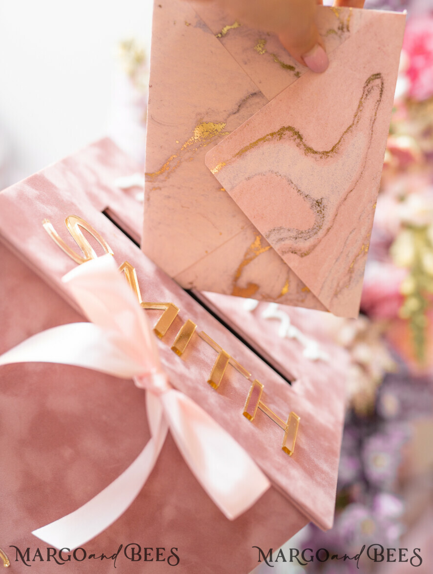  CARD BOXES velvet card boxes Wedding Wishing Well Card Box, Gift Card Box, Velvet blush pink wedding wishing well  money gift card box, Personalized Wedding Card Box, Luxury Card Box, Wedding Card Box with Lid, Wedding Money Box, Wedding Card Box