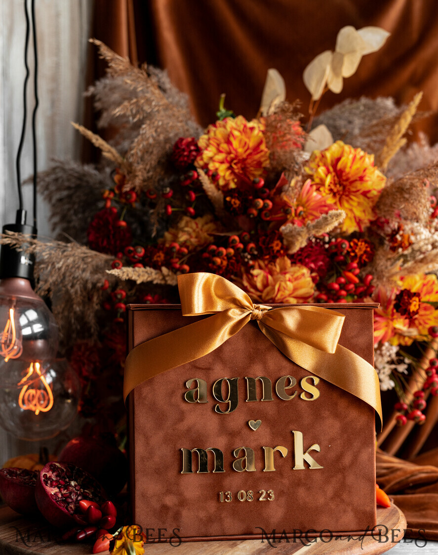  CARD BOXES velvet card boxes Terracotta Fall Card Box and Arch Acrylic Cards & Gifts Clear Sign, Velvet Rust Wedding Card Box with Lid, Burnt Orange Wedding Money Box,  Copper Wedding Card Box cards and gift Arch acrylic sign set