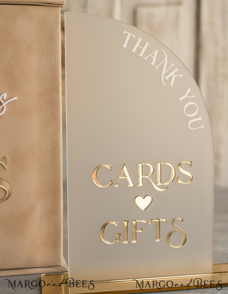  CARD BOXES velvet card boxes Beige Card Box and Arch Acrylic Cards & Gifts Clear Sign, Velvet Rust Wedding Card Box with Lid, Burnt Orange Wedding Money Box,  Copper Wedding Card Box cards and gift Arch acrylic sign set
