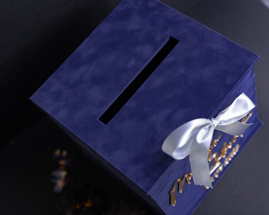  CARD BOXES velvet card boxes Gift Card Box & Cards, Velvet Navy Blue wedding wishing well money gift card box, Personalized Wedding Card Box, Luxury Card Box, Wedding Card Box with Lid, Wedding Money Box, Wedding Card Box