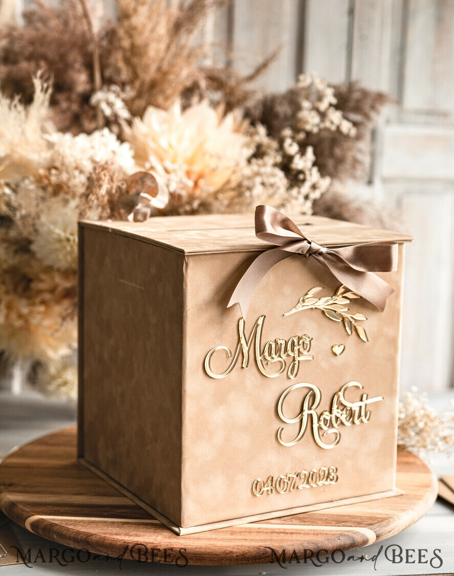 CARD BOXES velvet card boxes Card Box & arch Acrylic Set, Wedding Card Box with Lid, Spring Wedding Money Box, Wedding Card Box with slot and cards and gift Arch acrylic sign set