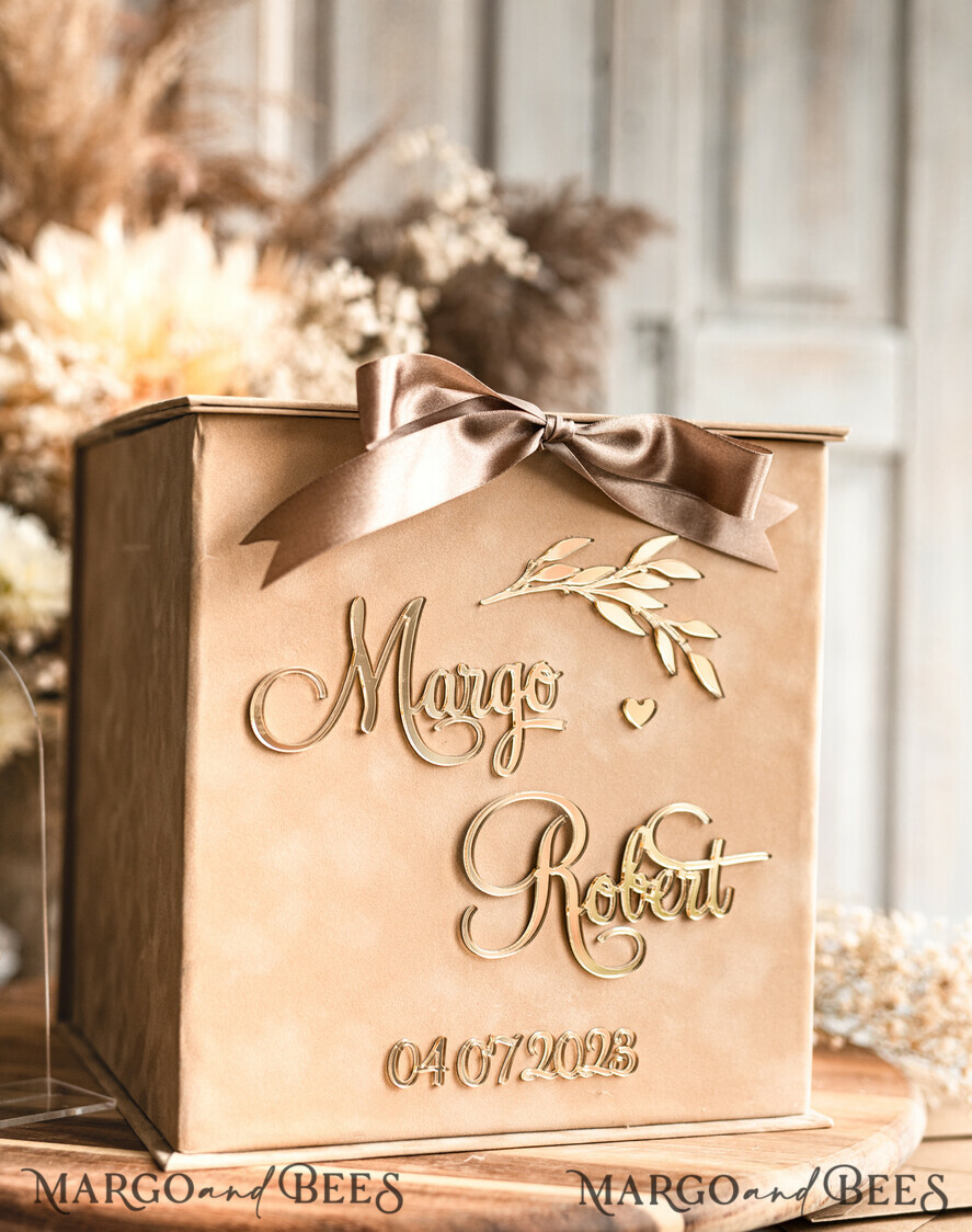  CARD BOXES velvet card boxes Card Box & arch Acrylic Set, Wedding Card Box with Lid, Spring Wedding Money Box, Wedding Card Box with slot and cards and gift Arch acrylic sign set