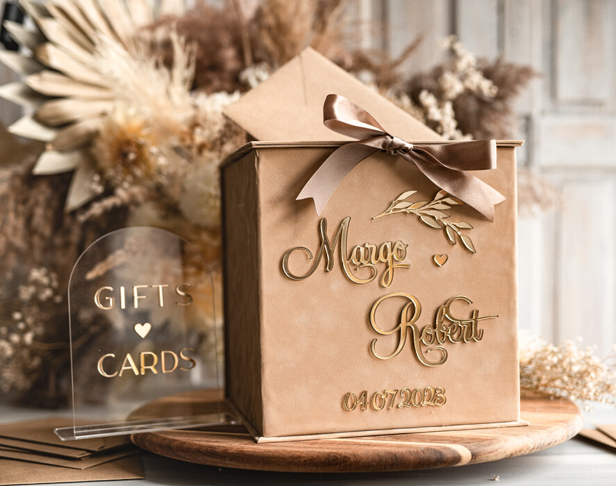  CARD BOXES velvet card boxes Card Box & arch Acrylic Set, Wedding Card Box with Lid, Spring Wedding Money Box, Wedding Card Box with slot and cards and gift Arch acrylic sign set