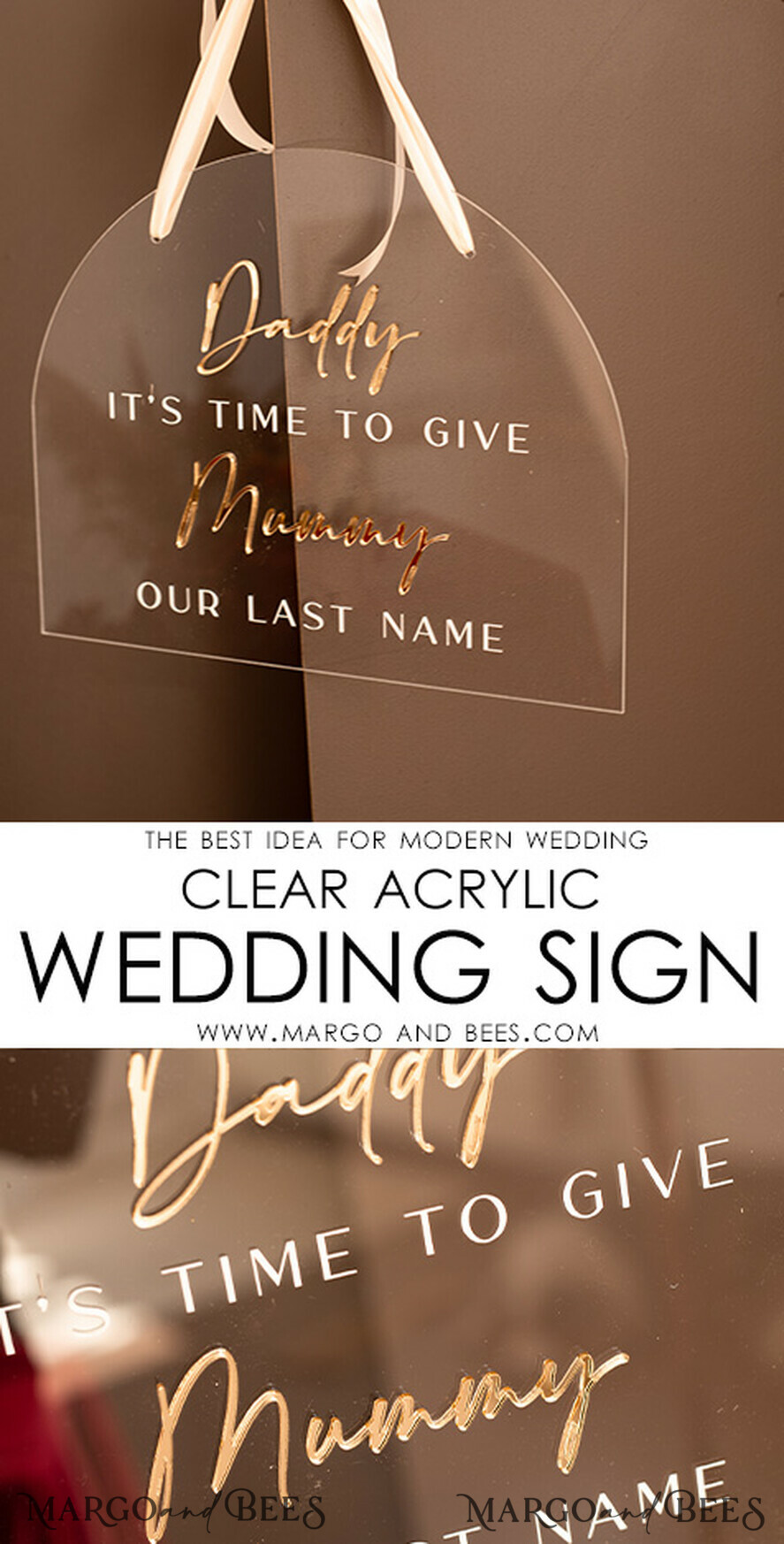 FLOWER GIRL / Page Boy SIGNS acrylic flower girl / page boy signs Personalised acrylic wedding sign, clear transparent acrylic Page boy sign, clear transparent acrylic flower girl sign, flower girl wedding day sign, boho glam clear transparent acrylic wedding decor for flower girl, daddy its time to give mummy our last name, arch clear transparent acrylic here comes the bride