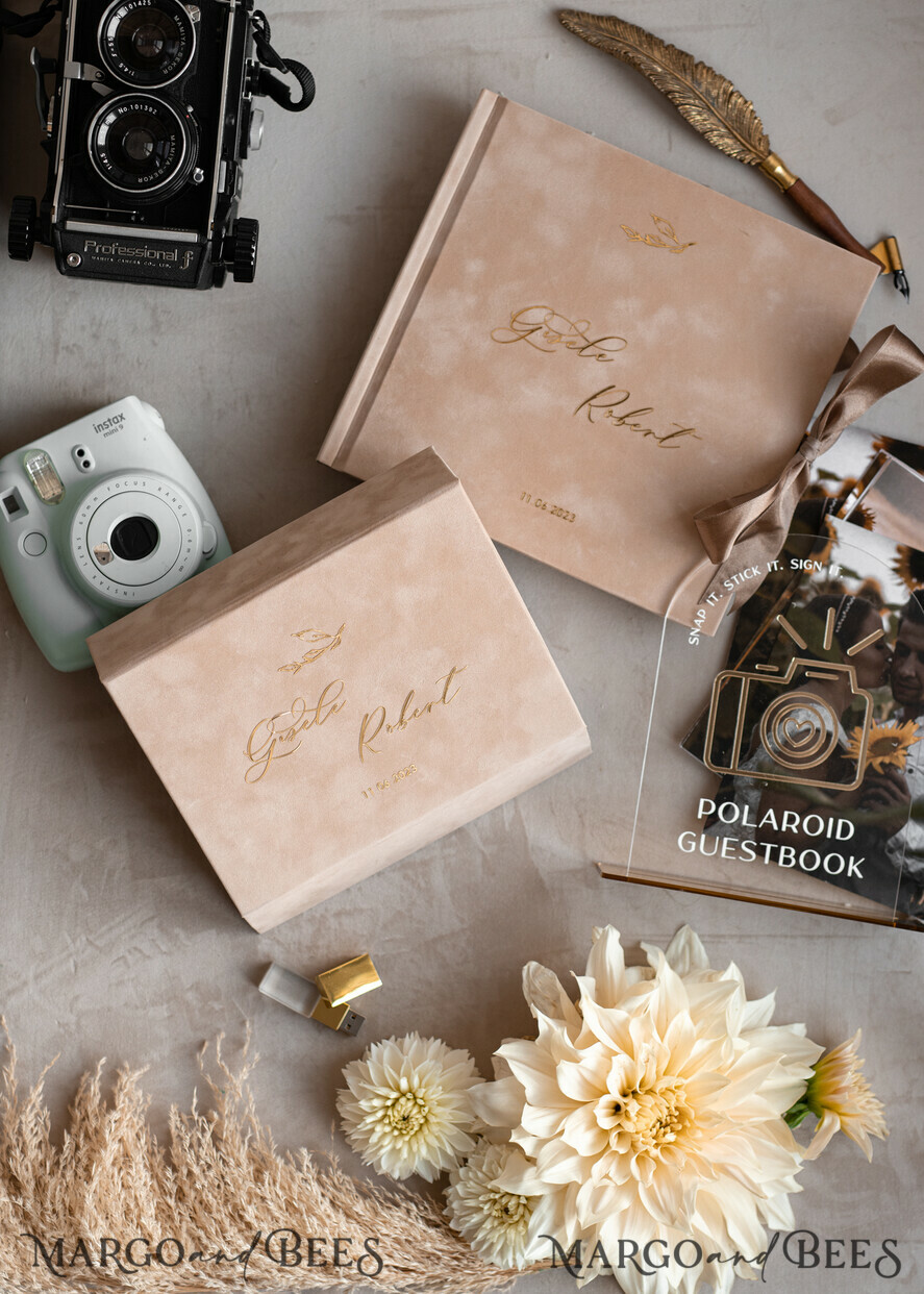 HOCHZEITS-GÄSTEBÜCHER Bundle Gustbooks & Vows Set Personalisierte Hochzeitsgäste Buch & maßgeschneiderte Hochzeitsgelübde Set von zwei - Bündel Gästebuch und Gelübde Bücher