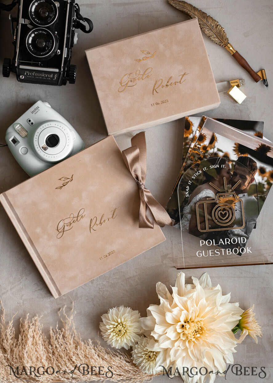 HOCHZEITS-GÄSTEBÜCHER Bundle Gustbooks & Vows Set Personalisierte Hochzeitsgäste Buch & maßgeschneiderte Hochzeitsgelübde Set von zwei - Bündel Gästebuch und Gelübde Bücher