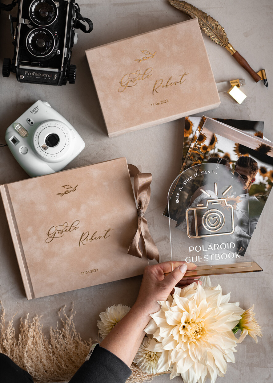 HOCHZEITS-GÄSTEBÜCHER Bundle Gustbooks & Vows Set Personalisierte Hochzeitsgäste Buch & maßgeschneiderte Hochzeitsgelübde Set von zwei - Bündel Gästebuch und Gelübde Bücher