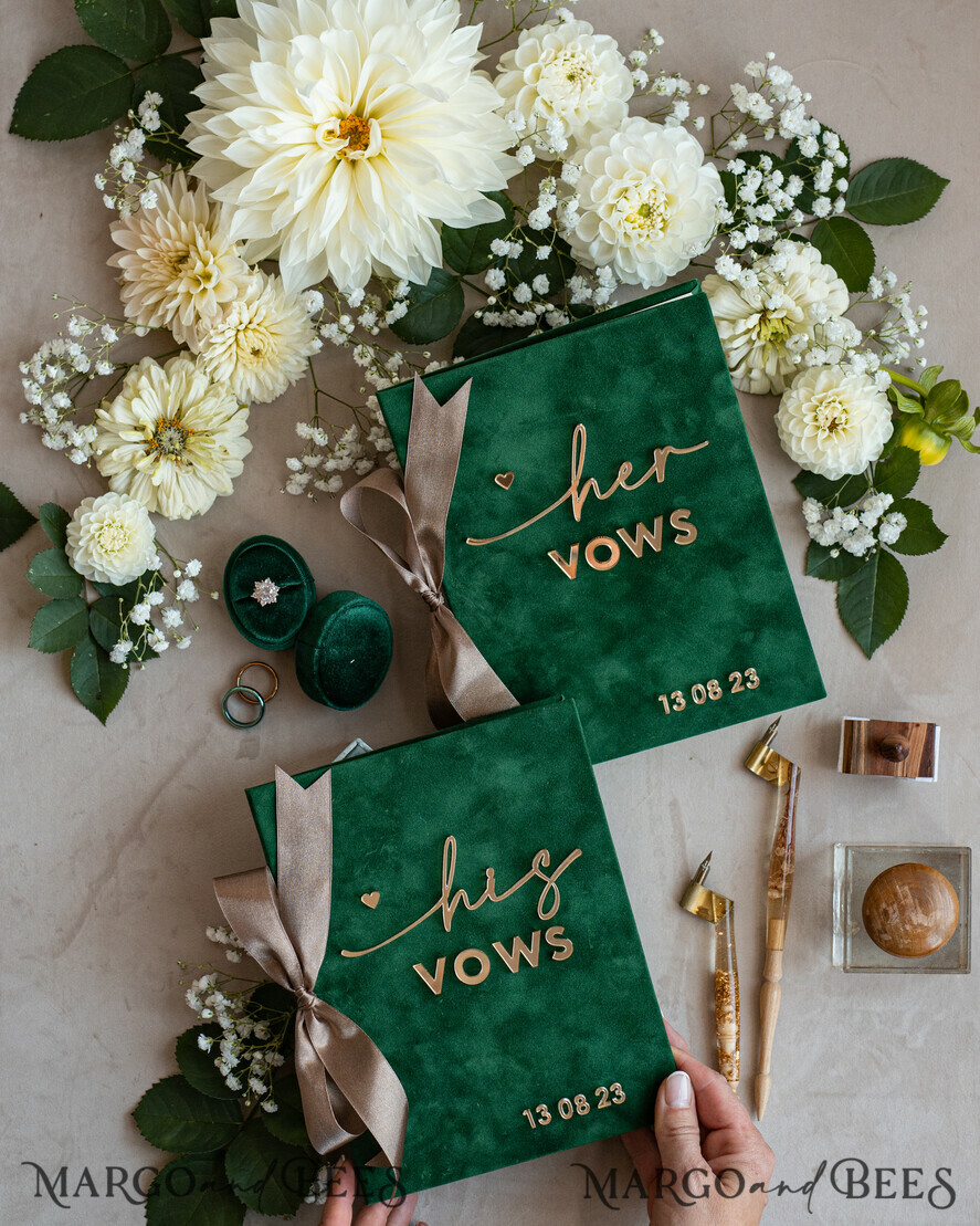 HOCHZEITS-GÄSTEBÜCHER Bundle Gustbooks & Vows Set Bundle personalisiertes Hochzeitsgästebuch & maßgeschneiderte Hochzeitsgelübde Set aus zwei - Bundle Gästebuch und Gelübde-Bücher