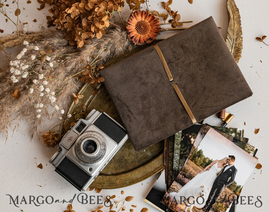 PHOTO ALBUM/ PHOTO BOX  envelopes for photos Packaging for Wedding and Family Photographers, Customized velvet Envelope for Photos with floral liner, velvet Case Prints 5x7