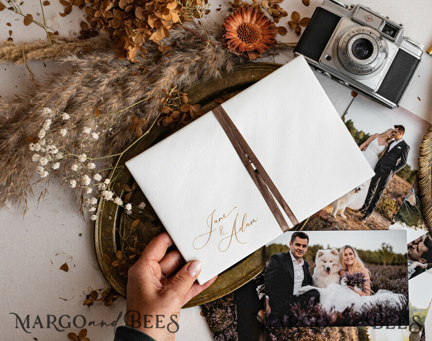 PHOTO ALBUM/ PHOTO BOX  envelopes for photos Packaging for Wedding and Family Photographers, Customized leather Envelope for Photos, engraved leather Case Prints 5x7