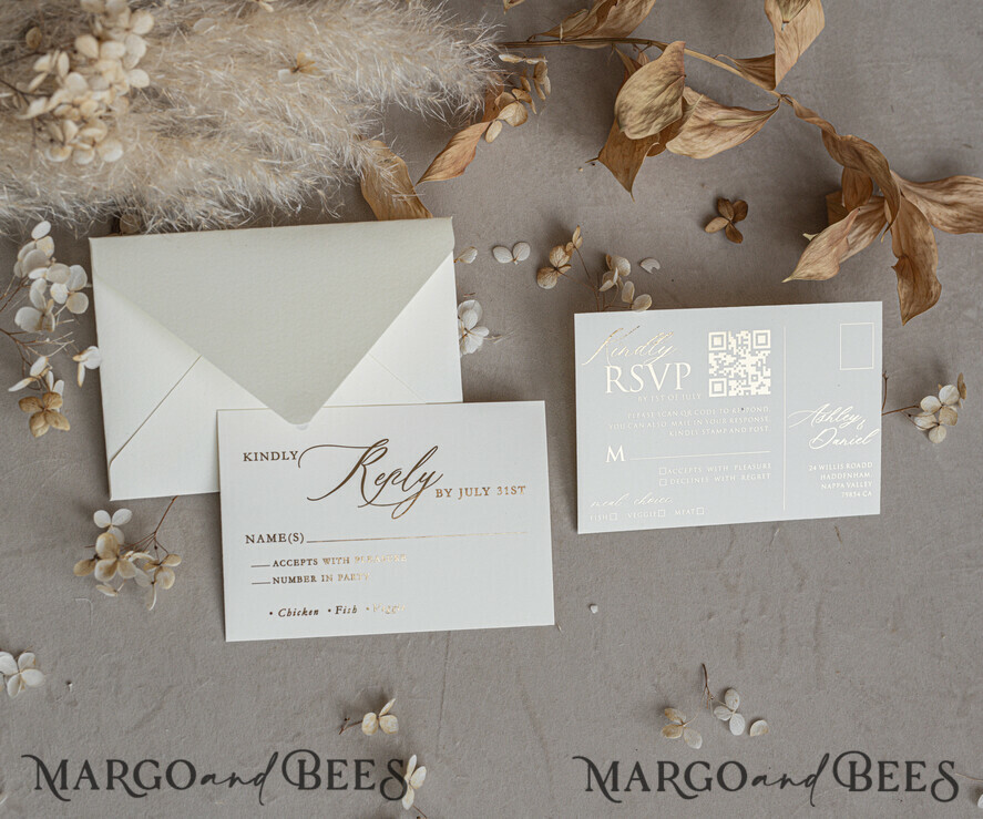 WEDDING INVITATIONS plexi acrylic mirror Ivory Beaded Wrapping Wedding Invitations, Elegant Clear Acrylic Wedding Cards, Plexi Transparent Wedding Invites, Wedding Invitation Suite with Pearls