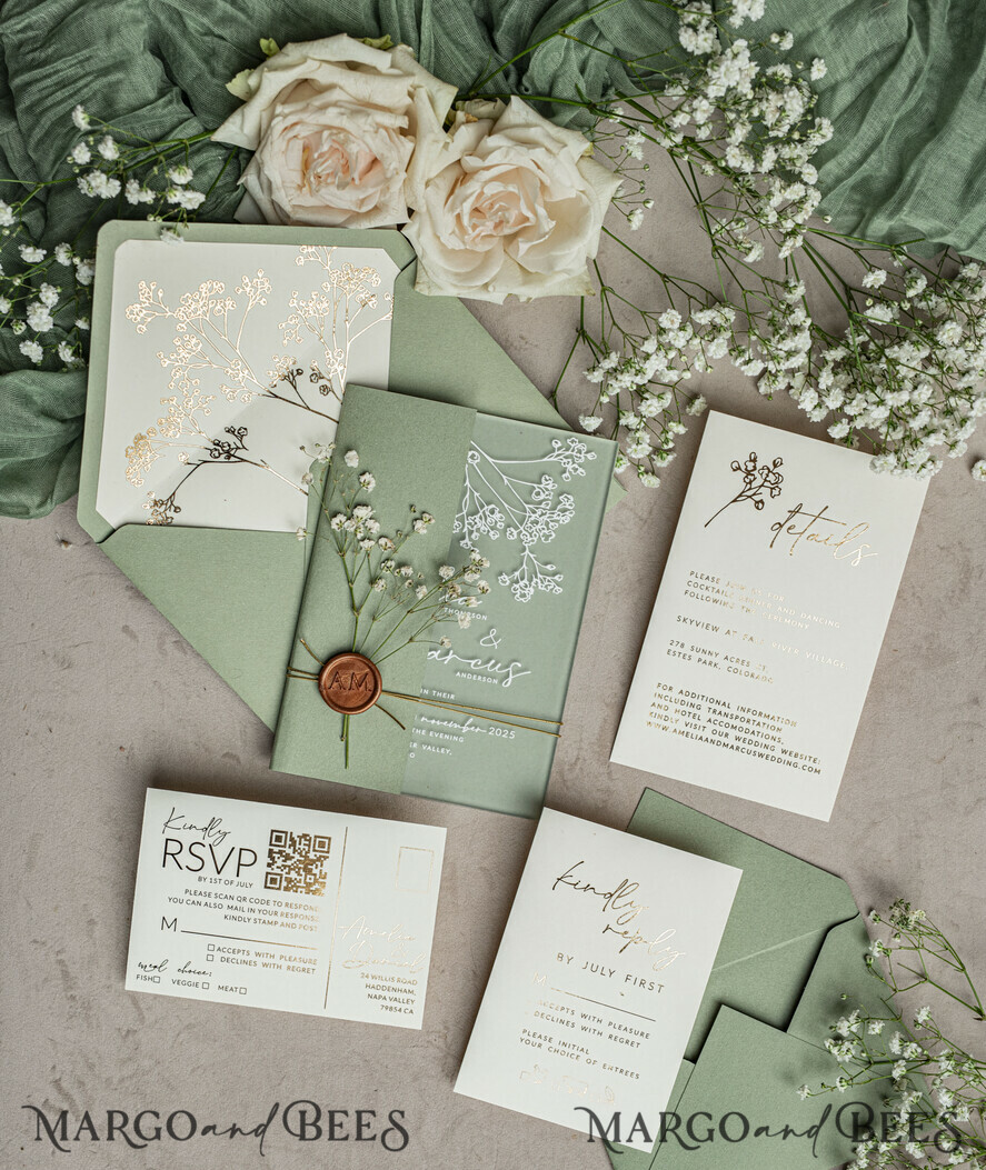 Roses with Greenery and Gypsophila Initial Flower Box