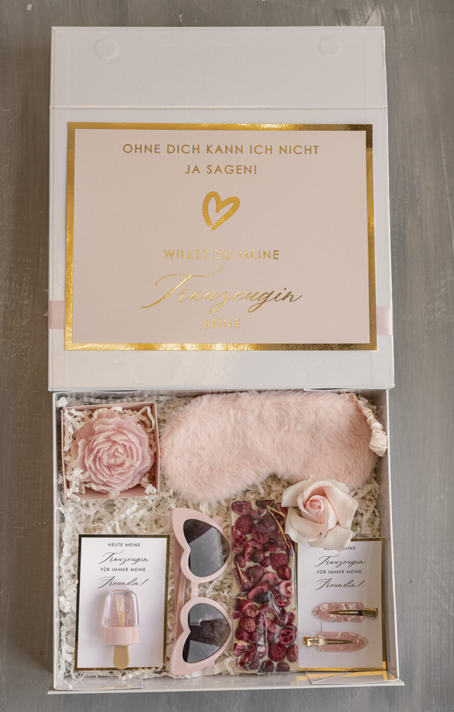 Brautjungfer/Trauzeuge Box Trauzeugin Geschenk Fragen Box XXL Trauzeugin Geschenk Fragen Box, Brautjungfer Trauzeuge, Möchtest Du meine Trauzeugin sein Box, Geschenkschachtel, Trauzeuge Fragen