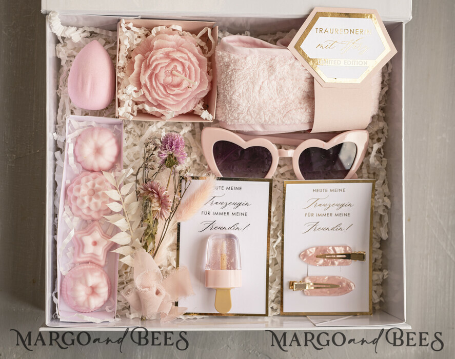 Brautjungfer/Trauzeuge Box Trauzeugin Geschenk Fragen Box XXL Trauzeugin Geschenk Fragen Box, Brautjungfer Trauzeuge, Möchtest Du meine Trauzeugin sein Box, Geschenkschachtel, Trauzeuge Fragen