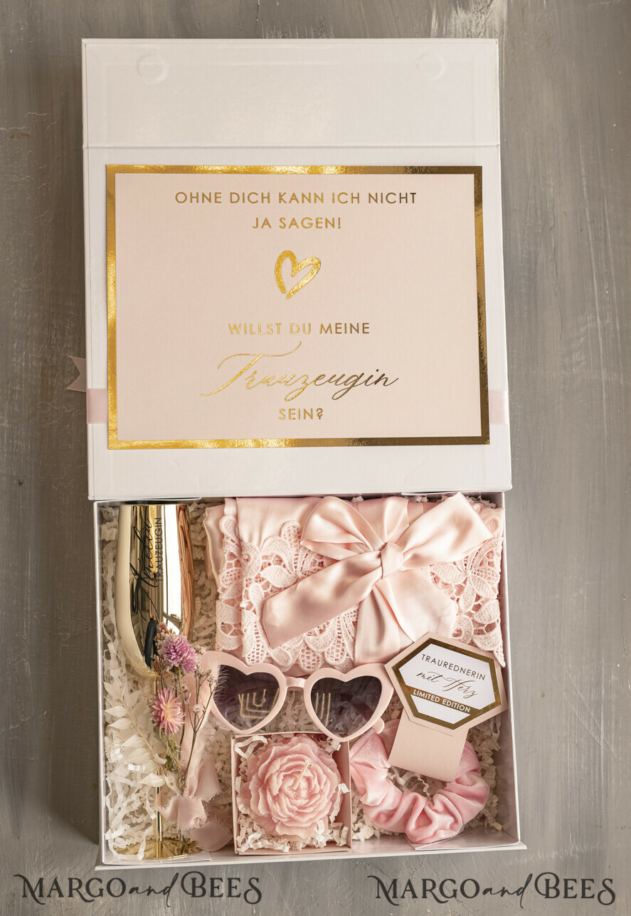 Brautjungfer/Trauzeuge Box Trauzeugin Geschenk Fragen Box XXL Trauzeugin Geschenkfragen Box, Brautjungfer Trauzeuge, Geschenkschachtel, Trauzeuge Fragen Möchtest Du meine Trauzeugin sein Box