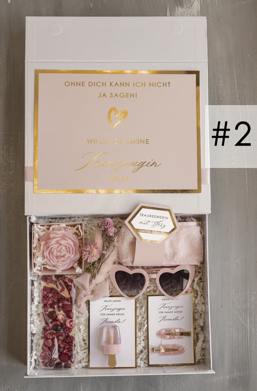 Brautjungfer/Trauzeuge Box Trauzeugin Geschenk Fragen Box XXL Trauzeugin Geschenk Fragen Box, Brautjungfer Trauzeuge, Möchtest Du meine Trauzeugin sein Box, Geschenkschachtel, Trauzeuge Fragen