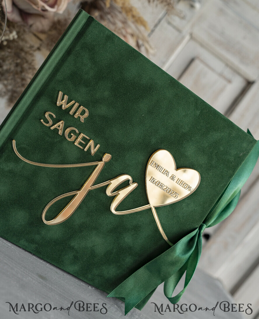 HOCHZEITS-GÄSTEBÜCHER Hochzeitsgästebuch Hochzeitsfoto-Gästebuch Polaroid Gold Acryl Hochzeitsgästebuch mit Fragen Personalisiertes Schilderset Samtweißes Sofort-Fotobuch Boho Elegant Instax Hochzeitsfoto-Gästebuch