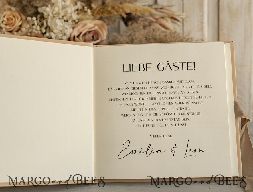WEDDING GUEST BOOKS Hochzeitsgästebuch Hochzeitsfoto-Gästebuch Polaroid Gold Acrylic Hochzeitsgästebuch Personalisiert Schilderset Samtbeige Sofort-Fotobuch Boho Elegant Instax Hochzeitsfoto-Gästebuch