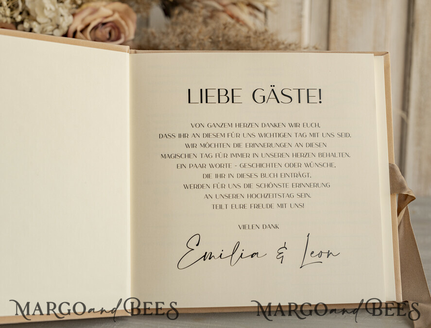 WEDDING GUEST BOOKS Hochzeitsgästebuch Hochzeitsfoto-Gästebuch Polaroid Gold Acrylic Hochzeitsgästebuch Personalisiert Schilderset Samtbeige Sofort-Fotobuch Boho Elegant Instax Hochzeitsfoto-Gästebuch