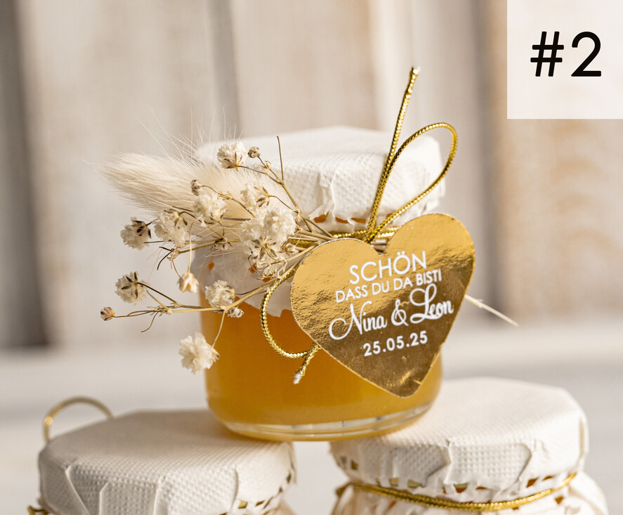 HOCHZEITSGESCHENKE Gastgeschenke Hochzeit Gastgeschenke Hochzeit Honig, Honiggeschenkglas mit Honig, handgemachte Gastgeschenke zur Hochzeit