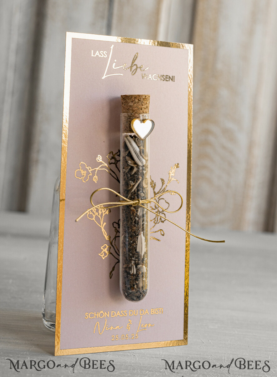 WEDDING FAVORS gastgeschenke hochzeit Personalisierte Gastgeschenke Hochzeit mit Blumensamen Reagenzglas, personalisiert Gastgeschenk Hochzeit Samen handgemachte Gastgeschenk Hochzeit Brautpaar