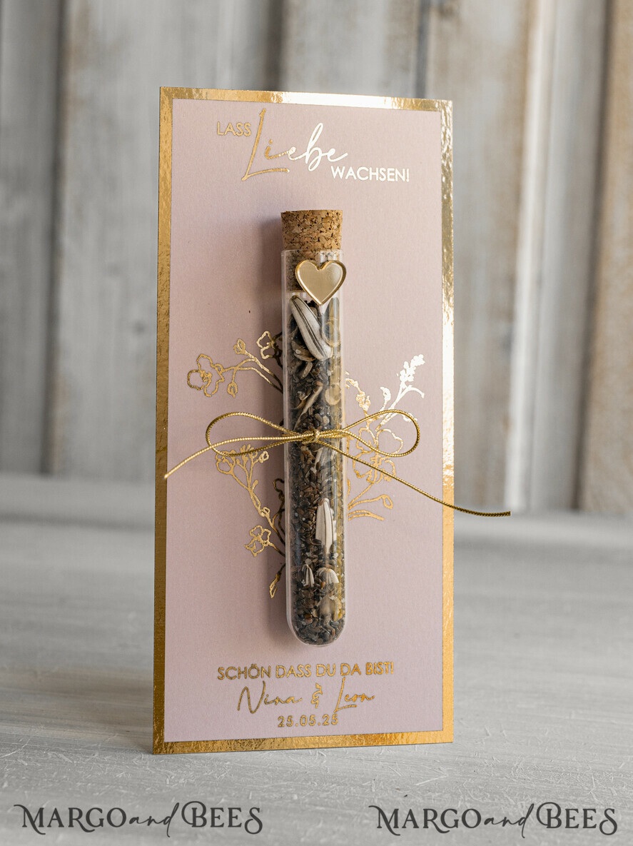 WEDDING FAVORS gastgeschenke hochzeit Personalisierte Gastgeschenke Hochzeit mit Blumensamen Reagenzglas, personalisiert Gastgeschenk Hochzeit Samen handgemachte Gastgeschenk Hochzeit Brautpaar