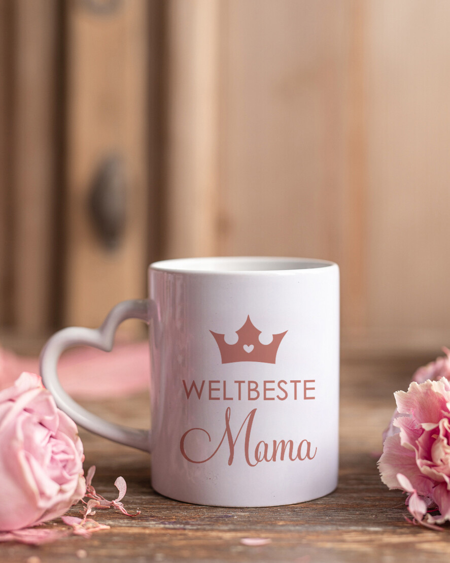 Geschenke zum Muttertag Muttertagsbox in Herzform Geschenkbox Herz für Mama mit Tasse, Kaffee, Tee, Honig & Grußkarte – stilvolles Muttertagsgeschenk, fertig verpackt und liebevoll gestaltet