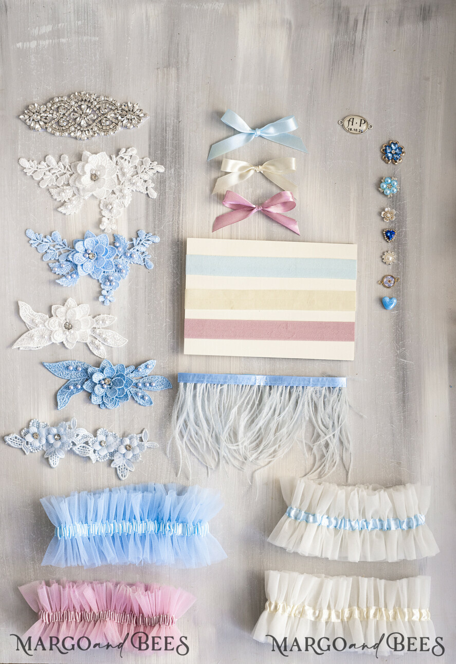 BRIDE bolero, robes, garter Geschenkidee für die Braut Strumpfband Strumpfband Etwas Blaues Geschenk für die Braut von der Trauzeugin JGA