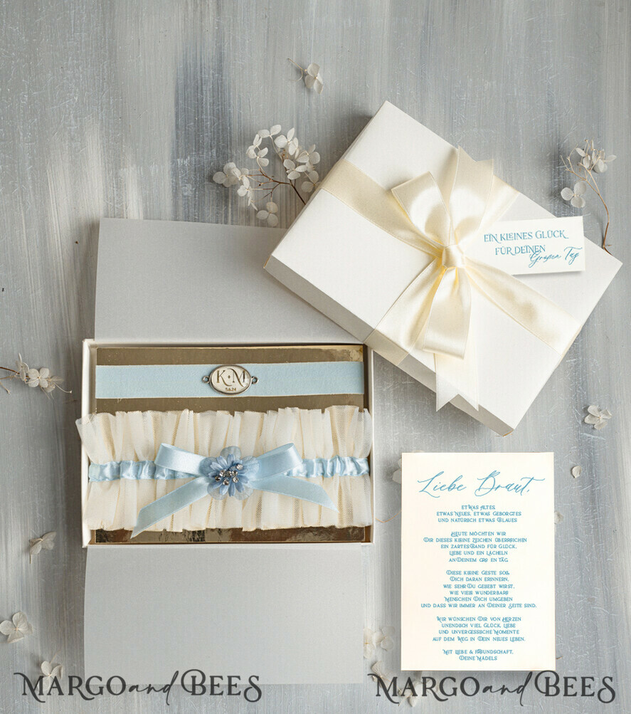 BRIDE bolero, robes, garter Geschenkidee für die Braut Strumpfband Strumpfband – die besondere Geschenkidee für die Braut getrockneten