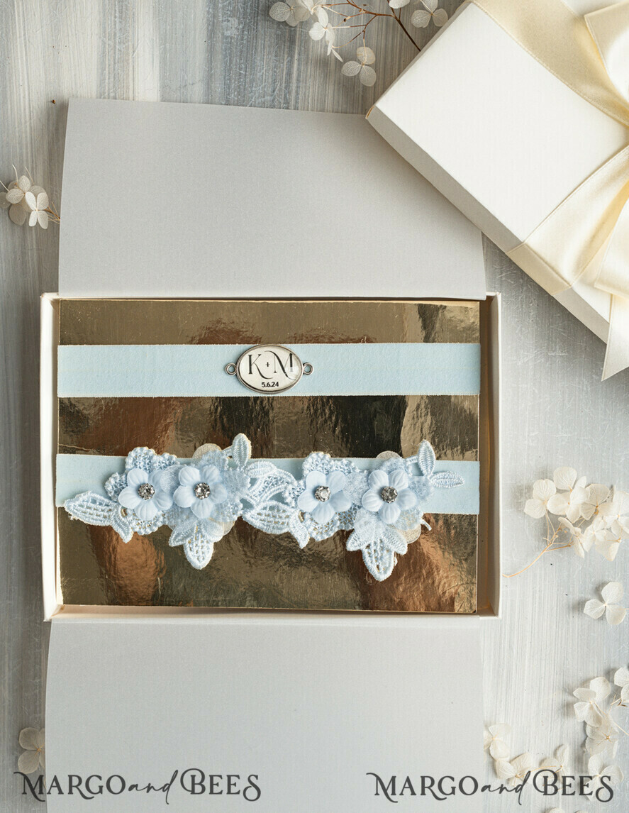 BRIDE bolero, robes, garter Geschenkidee für die Braut Strumpfband Doppeltes Strumpfband-Set für die Braut – edel & romantisch in Geschenkbox mit Gedicht – perfektes Geschenk zur Hochzeit