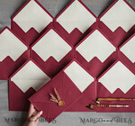WEDDING INVITATIONS Velvet Envelopes  Maroon Handmade envelopes with Liner for invitations, handmade Craft Envelopes for Wedding cards6