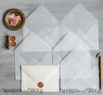 WEDDING INVITATIONS Velvet Envelopes  vellum Handmade envelopes transparent envelope for invitations, handmade Craft Envelopes for Wedding cards6