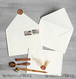 WEDDING INVITATIONS Velvet Envelopes  Ivory Handmade envelopes with Liner for invitations, handmade Craft Envelopes fo Wedding cards3