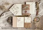 WEDDING INVITATIONS rustic / country / shabby chick Natural baby breath flowers wedding invitation suite, Minimalistic rustical wedding invitations set, eco invitation set, Beige Modern boho wedding invites18