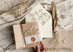WEDDING INVITATIONS rustic / country / shabby chick Natural baby breath flowers wedding invitation suite, Minimalistic rustical wedding invitations set, eco invitation set, Beige Modern boho wedding invites18